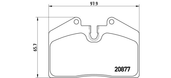 BREMBO P 65 004 Brake Pad Set, disc brake