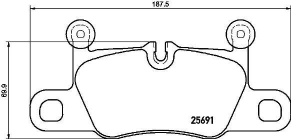 BREMBO P 65 031 Brake Pad Set, disc brake