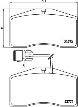 BREMBO P 85 053 Brake Pad Set, disc brake