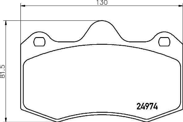 BREMBO P 85 134 Brake Pad Set, disc brake