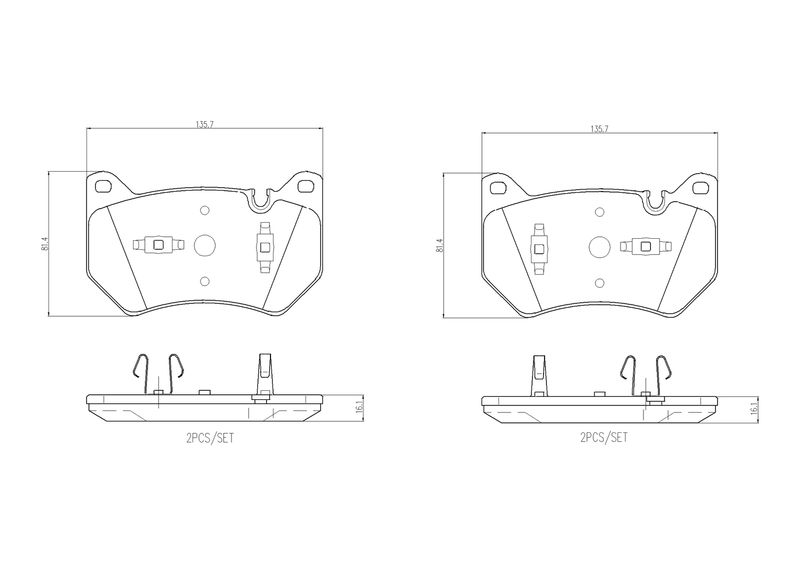 BREMBO P 85 181 Brake Pad Set, disc brake