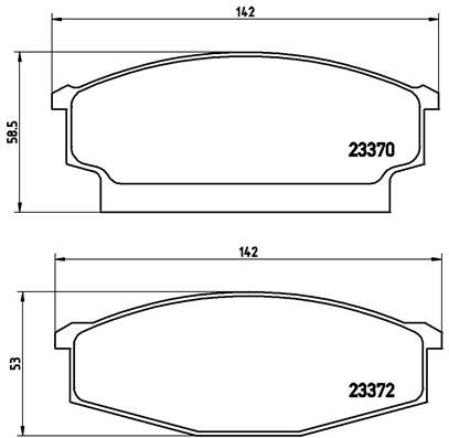 BREMBO P B1 001 Brake Pad Set, disc brake