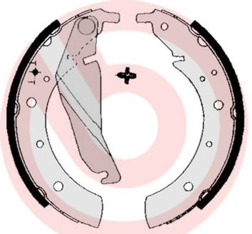 Brake Shoe Set BREMBO S 06 502