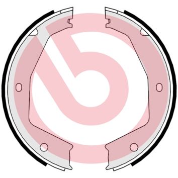 Brake Shoe Set, parking brake BREMBO S 24 550