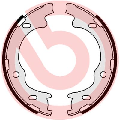 BREMBO S 30 529 Brake Shoe Set, parking brake