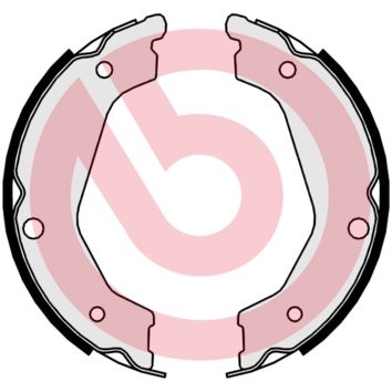 Brake Shoe Set, parking brake BREMBO S 30 534