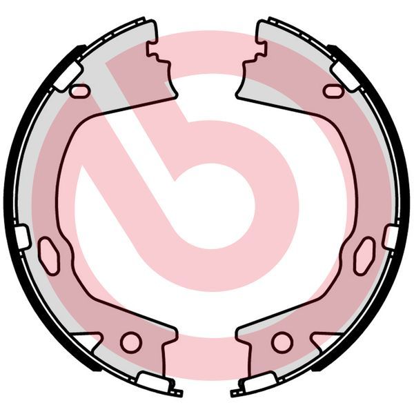 BREMBO S 30 546 Brake Shoe Set, parking brake