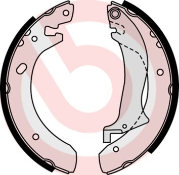 Brake Shoe Set BREMBO S 44 504