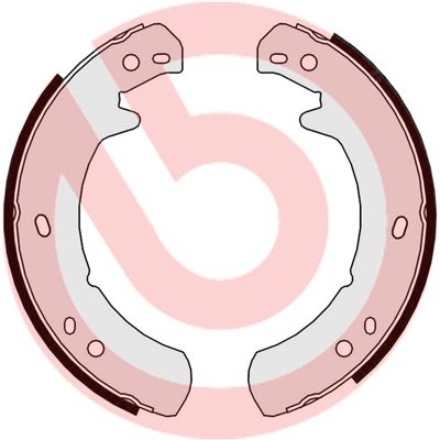 BREMBO S 44 507 Brake Shoe Set, parking brake
