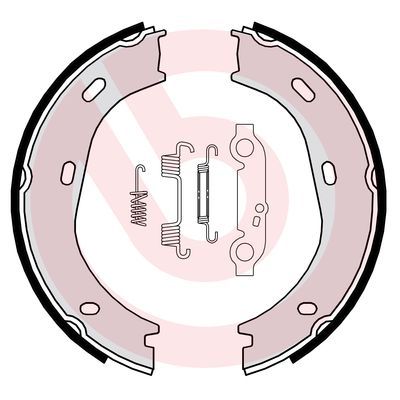 Brake Shoe Set, parking brake BREMBO S 50 501