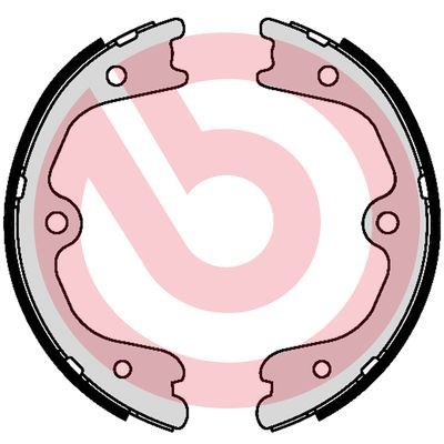 Brake Shoe Set, parking brake BREMBO S 56 552