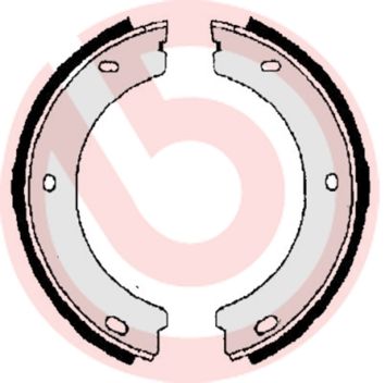 Brake Shoe Set, parking brake BREMBO S 61 518