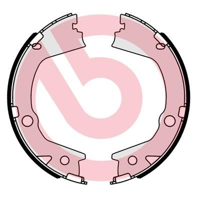 BREMBO S 77 001 Brake Shoe Set, parking brake