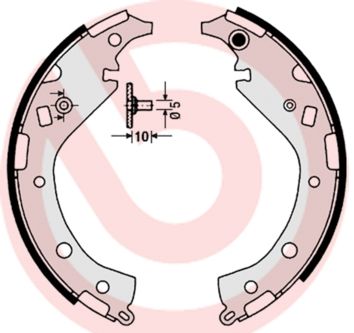 Brake Shoe Set BREMBO S 83 549