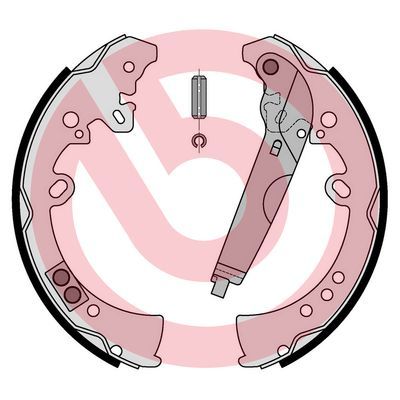 BREMBO S 83 570 Brake Shoe Set