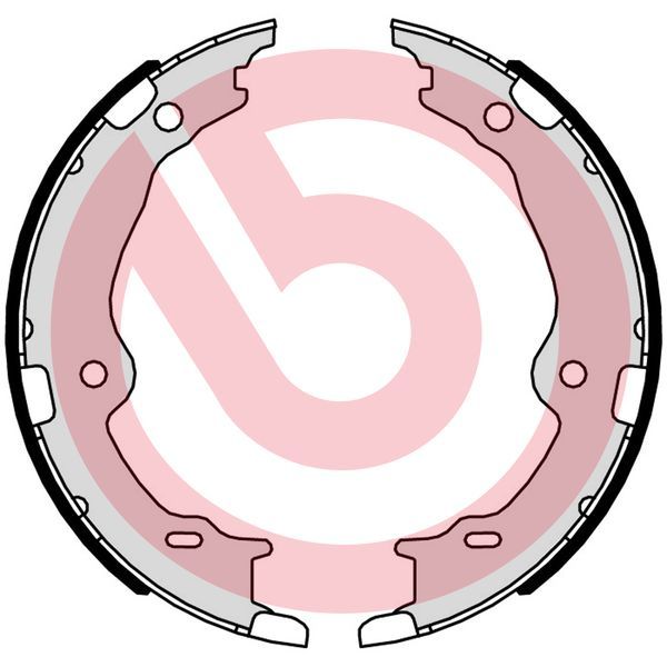BREMBO S 83 572 Brake Shoe Set, parking brake