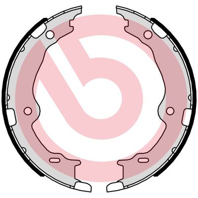Brake Shoe Set, parking brake BREMBO S 83 572
