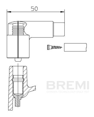 Plug, distributor BREMI 10221VW1