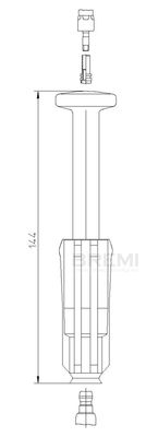 Plug, spark plug BREMI 13303/2