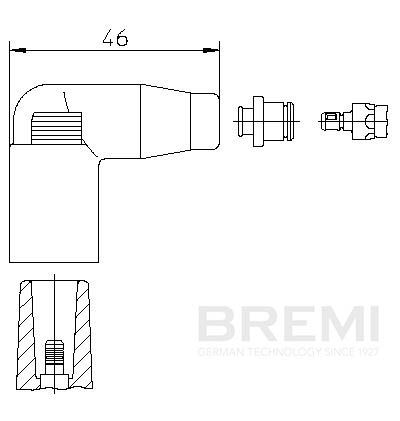 BREMI 13552A1 Plug, coil