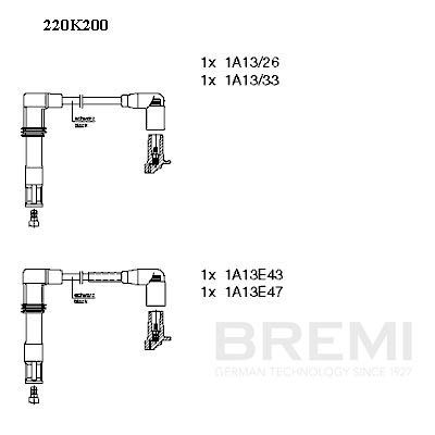 Ignition Cable Kit BREMI 220K200