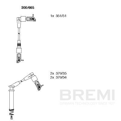 Ignition Cable Kit BREMI 300/665