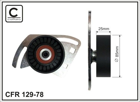 CAFFARO 129-78 Belt Tensioner, V-ribbed belt