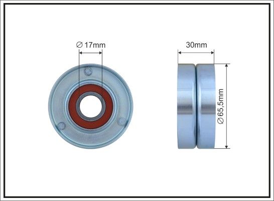 CAFFARO 301-00 Tensioner Pulley, V-ribbed belt