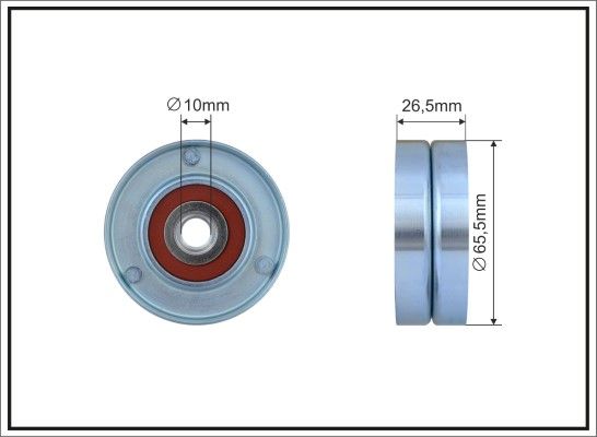 CAFFARO 393-14 Tensioner Pulley, V-ribbed belt
