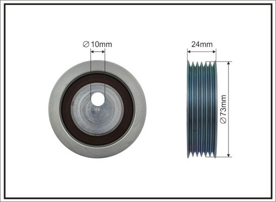 CAFFARO 500190 Tensioner Pulley, V-ribbed belt