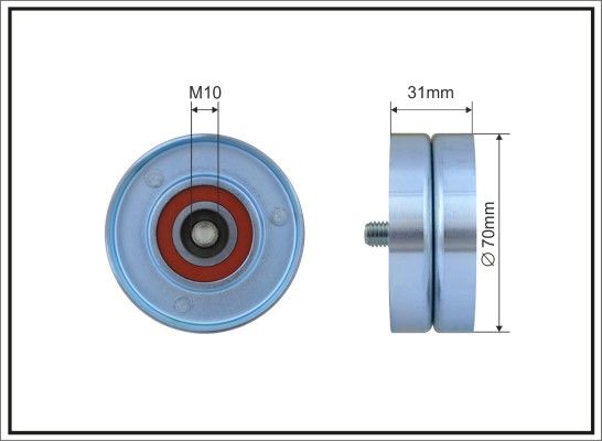 CAFFARO 500239 Tensioner Pulley, V-ribbed belt