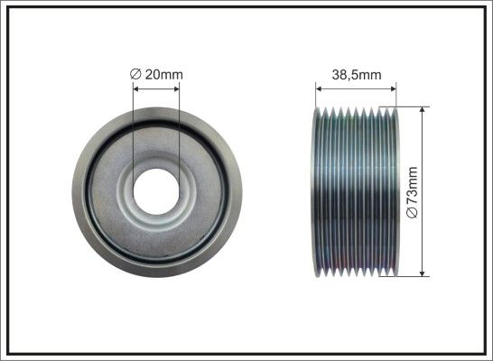 CAFFARO 500302 Tensioner Pulley, V-ribbed belt
