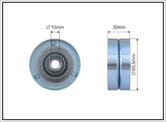 CAFFARO 500368 Deflection/Guide Pulley, V-ribbed belt