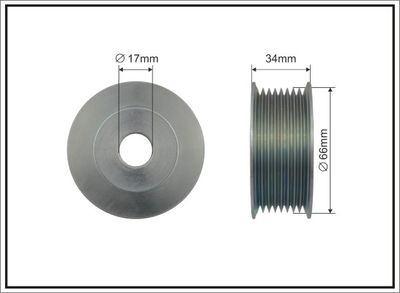 Belt Pulley, alternator CAFFARO 500421