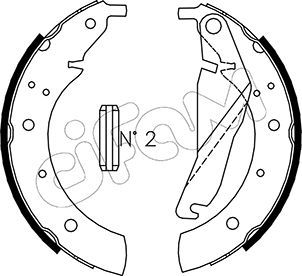 Brake Shoe Set CIFAM 153-012