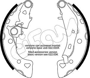 Brake Shoe Set CIFAM 153-024Y