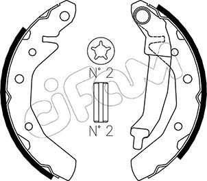 Brake Shoe Set CIFAM 153-047