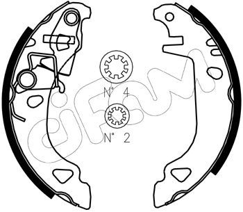 Brake Shoe Set CIFAM 153-070J