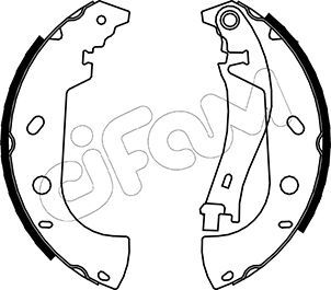 Brake Shoe Set CIFAM 153-075