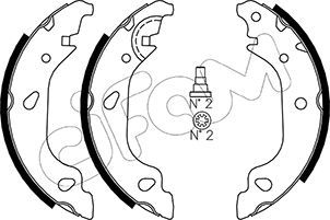 CIFAM 153-080 Brake Shoe Set