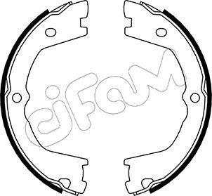 CIFAM 153-086 Brake Shoe Set, parking brake
