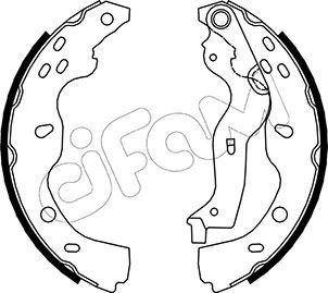 CIFAM 153-096 Brake Shoe Set