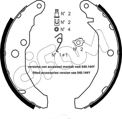 Brake Shoe Set CIFAM 153-111K