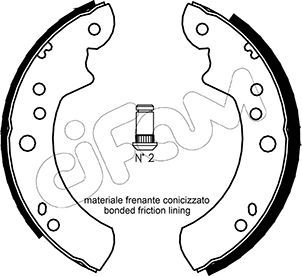 Brake Shoe Set CIFAM 153-114