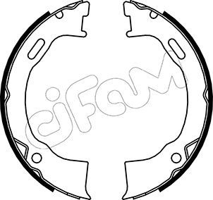 Brake Shoe Set, parking brake CIFAM 153-146