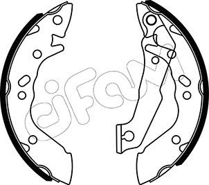 Brake Shoe Set CIFAM 153-167