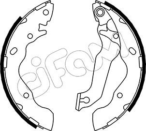 CIFAM 153-171 Brake Shoe Set