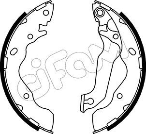 CIFAM 153-176 Brake Shoe Set