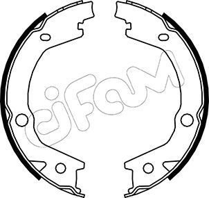 CIFAM 153-184 Brake Shoe Set, parking brake