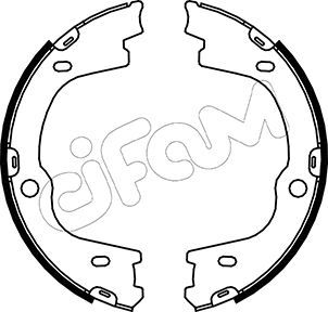 CIFAM 153-188 Brake Shoe Set, parking brake